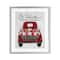 Stupell Industries St. Valentine's Flower Market Truck Framed Print Under Glass Wall Art